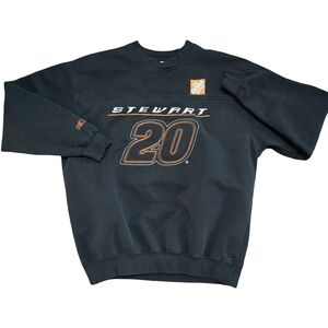 Vintage Nascar Tony Stewart Home Depot Racing Pullover Sweatshirt Large